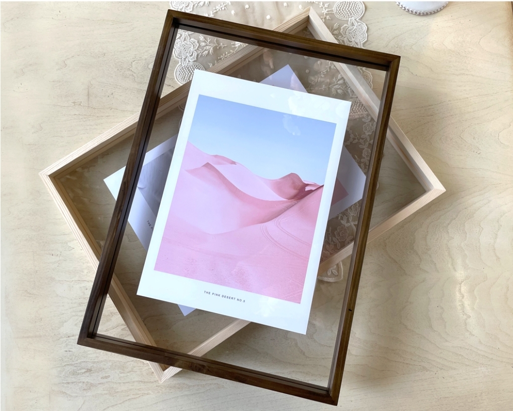 원목투명액자 우드투명액자