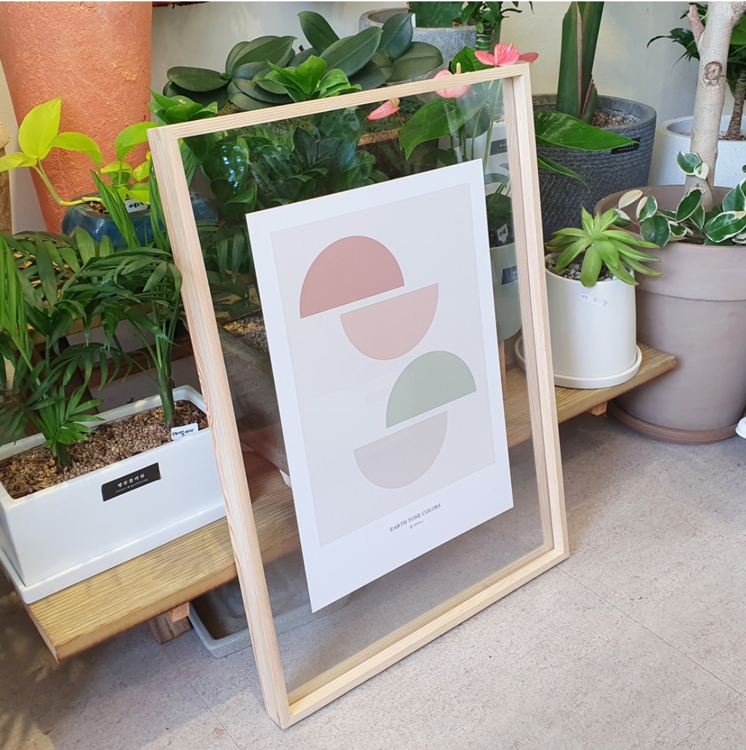 원목투명액자 우드투명액자